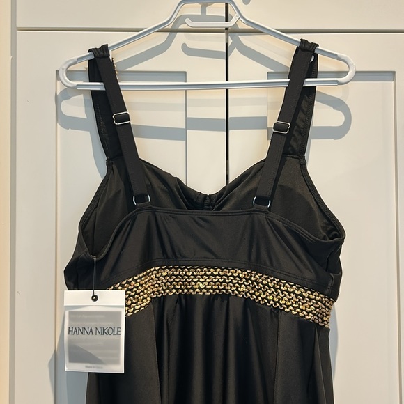 Hanna Nikole Tankini Flowy Swimdress Tummy Control Bathing Suits with Shorts - Picture 6 of 14